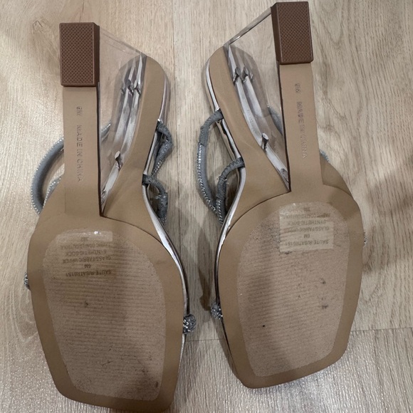 Steve Madden Metallic Strappy Heels - Picture 3 of 3